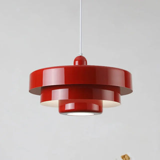 Modern colorful hanging pendant lamp, Scandinavian style ceiling fixture with bold accent