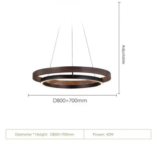 HOSE Modern LED Double Rings Ceiling Light – view 6