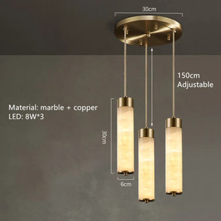 Modern Pendant Light - Designer Marble Pendant Lamp with Soft Ambient Lighting