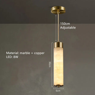 Modern Pendant Light - Designer Marble Pendant Lamp with Soft Ambient Lighting