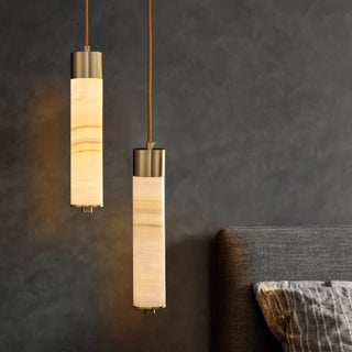 Modern Pendant Light - Designer Marble Pendant Lamp with Soft Ambient Lighting
