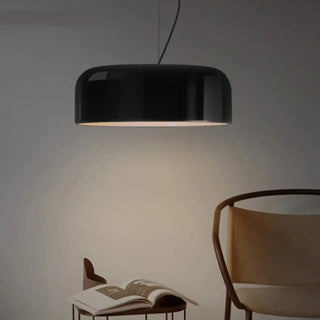 PYTERI Modern Metal Black White Shiny Ceiling Light – view 1