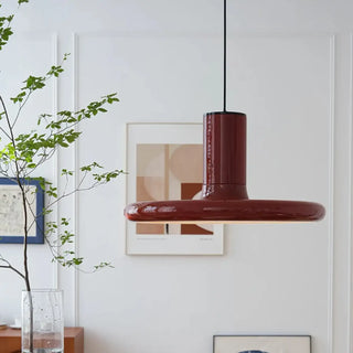 RABRI Modern Metal Red Shiny Elegant Ceiling Light – view 1