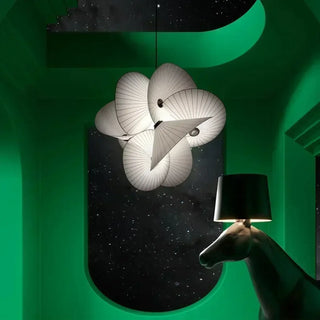 RAMO Modern White Petals Sculptural Ceiling Light – view 2