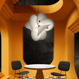 RAMO Modern White Petals Sculptural Ceiling Light – view 3