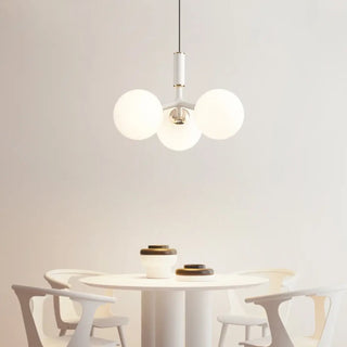 RELUME Modern Three Opaline Glass Globes Ceiling Light – view 1