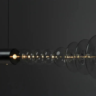 ANDOLA Modern Horizontal Textured Glass Ceiling Light – view 4