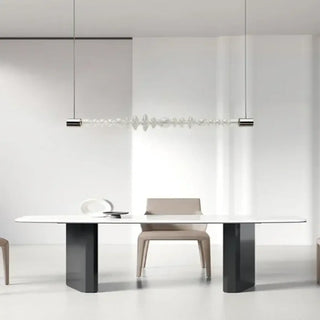ANDOLA Modern Horizontal Textured Glass Ceiling Light – view 3