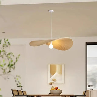 AIROL Natural Fabric Wing Shape Elegant Ceiling Light – view 2
