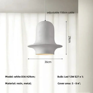 Black designer pendant lamp, unique cozy living room ceiling hanging light