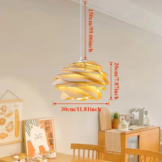 DOPULOIS Wavy White Luminescent Petal Effect Ceiling Light – view 6