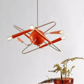 AMIRAHI Orange Sputnik Contemporary Style Ceiling Light – view 1