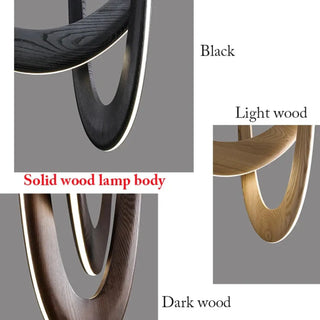 Suspension LED en bois – Suspension contemporaine organique avec éclairage d'ambiance chaud