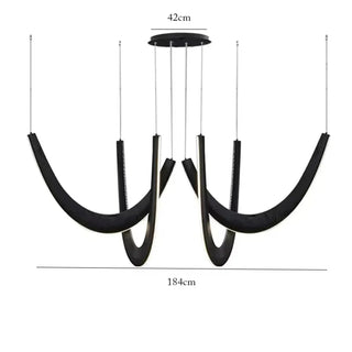 Artisan wooden LED pendant, contemporary organic ceiling fixture warm ambient