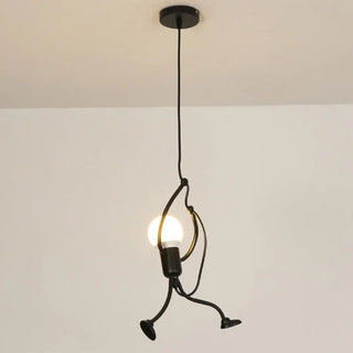 Sculptural metal pendant light detail, modern designer hanging ceiling lamp
