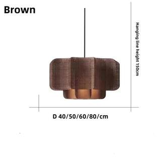 DOURMURE Natural Wicker and Metal Ceiling Light – view 4