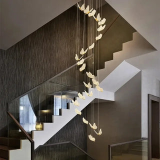 LONPPAPI Refined Luminous Butterfly Cascade Ceiling Light – view 4