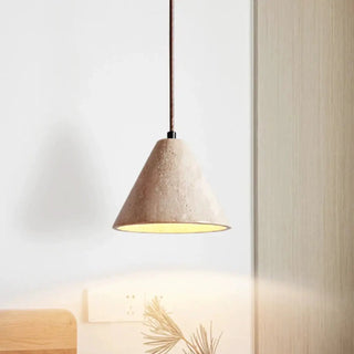 QUETEPLA Beige Stone Dome Modern Ceiling Light – view 1