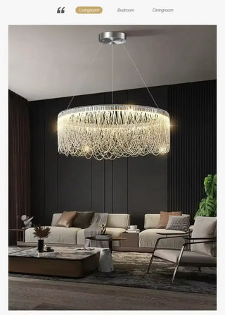 LACAS Elegant Round Metal Interlace Ceiling Light – view 3