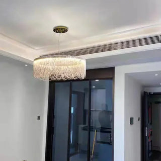 LACAS Elegant Round Metal Interlace Ceiling Light – view 1