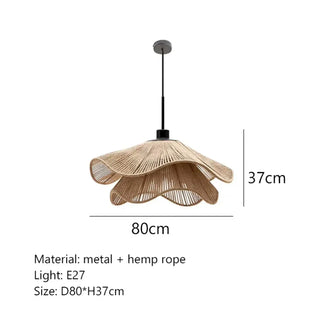 PREOCUPE Wavy Flower Bohemian Ceiling Light – view 9
