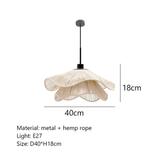 PREOCUPE Wavy Flower Bohemian Ceiling Light – view 4