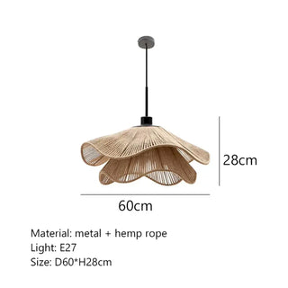 PREOCUPE Wavy Flower Bohemian Ceiling Light – view 8