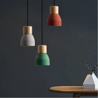 MILTISSE Scandinavian Coloured Wood Modern Ceiling Light – view 2