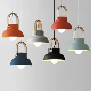 LEDINA Scandinavian Multicolour Wood Ceiling Light – view 5