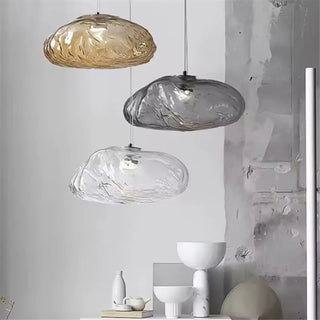 SCULPTGL Sculptural Glass Textured Design Ceiling Light – view 6