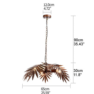 DIDORTU Sculptural Metal Leaves Ceiling Light – view 4