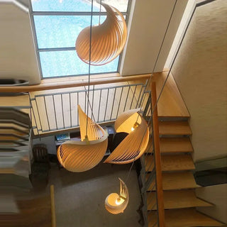 MOJA Spiral Yellow Modern Elegant Ceiling Light – view 5