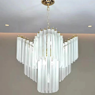 Minimalist geometric pendant light detail, contemporary ceiling hanging fixture