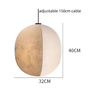 MALISME Beige Textile Organic Form Ceiling Light – view 8
