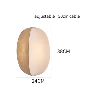 MALISME Beige Textile Organic Form Ceiling Light – view 7