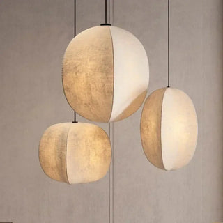 MALISME Beige Textile Organic Form Ceiling Light – view 1