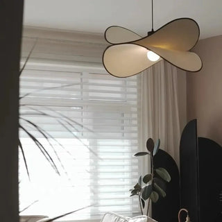 GANOS Organic White Fabric Ceiling Light – view 3