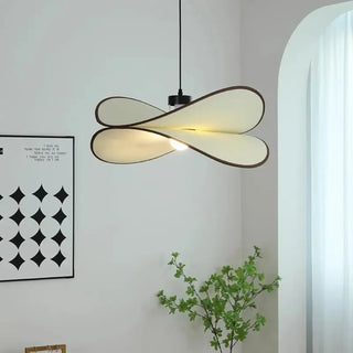 GANOS Organic White Fabric Ceiling Light – view 1