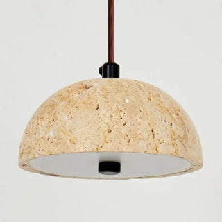 DIRANA Travertine Beige Half-Sphere Ceiling Light – view 3