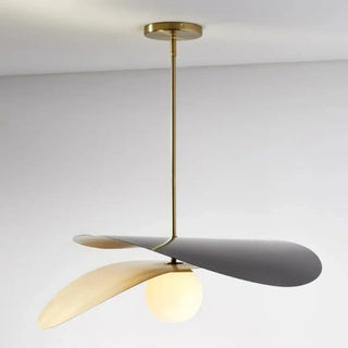 DOMLA Modern Three-Blade White and Gold Ceiling Light – view 6