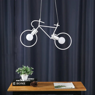 DOLU Modern Bike-Inspired Metal Ceiling Light – view 4