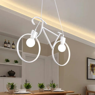 DOLU Modern Bike-Inspired Metal Ceiling Light – view 1