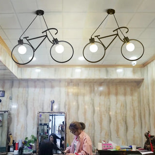 DOLU Modern Bike-Inspired Metal Ceiling Light – view 3