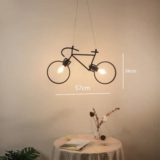 DOLU Modern Bike-Inspired Metal Ceiling Light – view 5