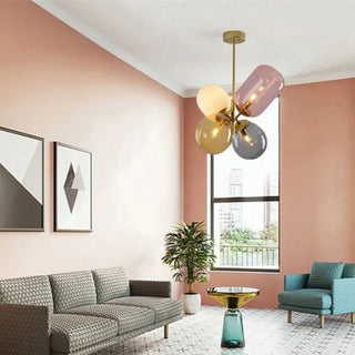 COLORE Modern Elegant Multicolored Glass Ceiling Light – view 2