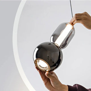 FODOSE Opaline Glass Globe White Modern Ceiling Light – view 5
