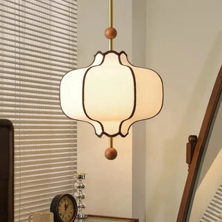 AKIM Opaline Glass Asian Style Ceiling Light – view 2