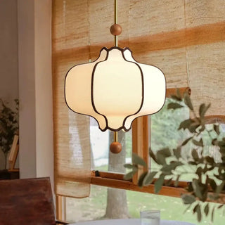 AKIM Opaline Glass Asian Style Ceiling Light – view 4