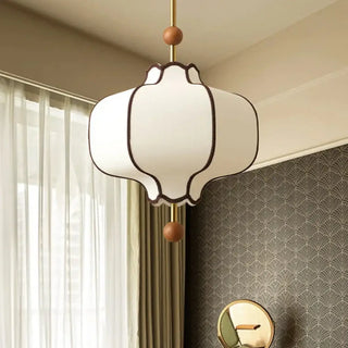 AKIM Opaline Glass Asian Style Ceiling Light – view 1
