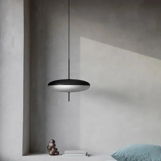 MONIMI Disk LED Minimalist Black White Ceiling Light – view 2